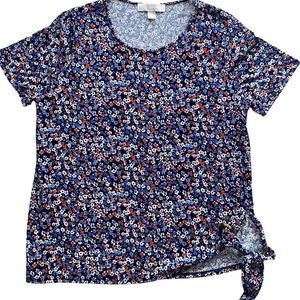 MICHAEL Michael Kors Floral Side Tie Top!